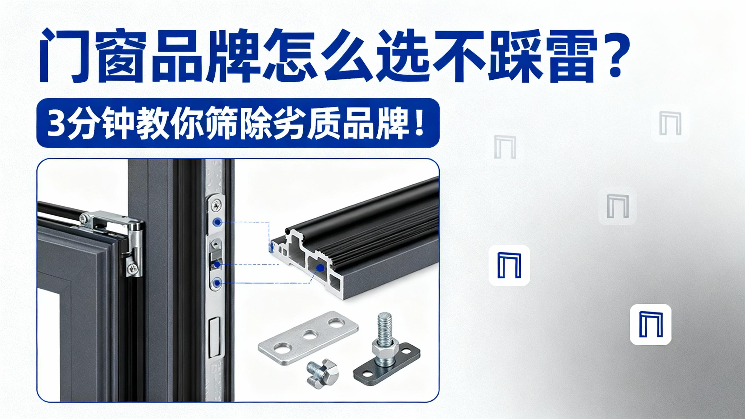 門窗品牌怎么選不踩雷？3分鐘教你篩除劣質品牌！