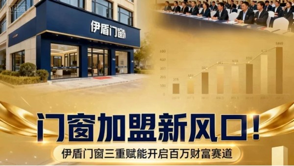 門窗加盟新風口！伊盾門窗三重賦能開啟百萬財富賽道